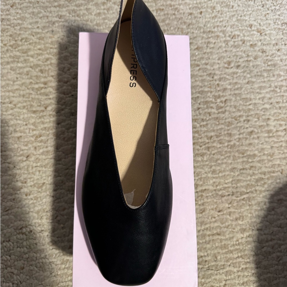 Express Black Women's Flats 12wide